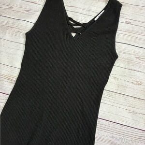 White House Black Market Small Ribbed Stretch Sleeveless‎ Tank Top EUC